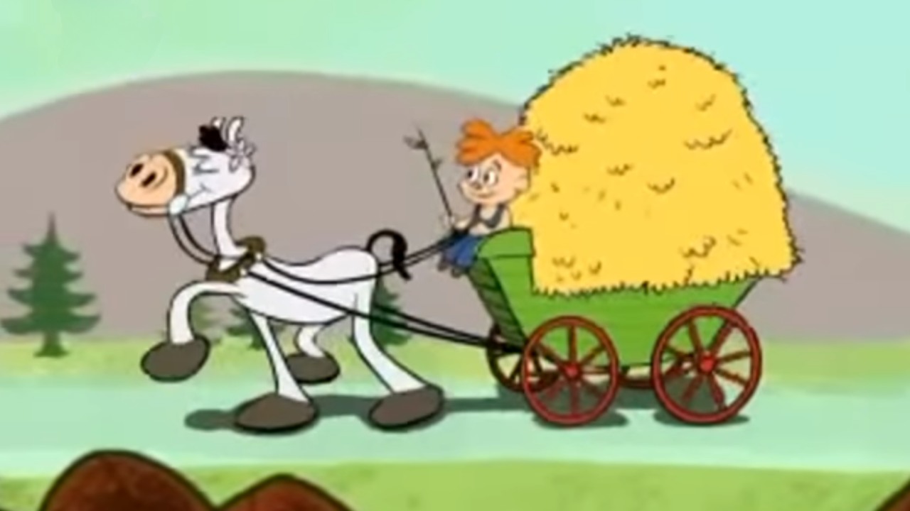 עגלה עם סוסה